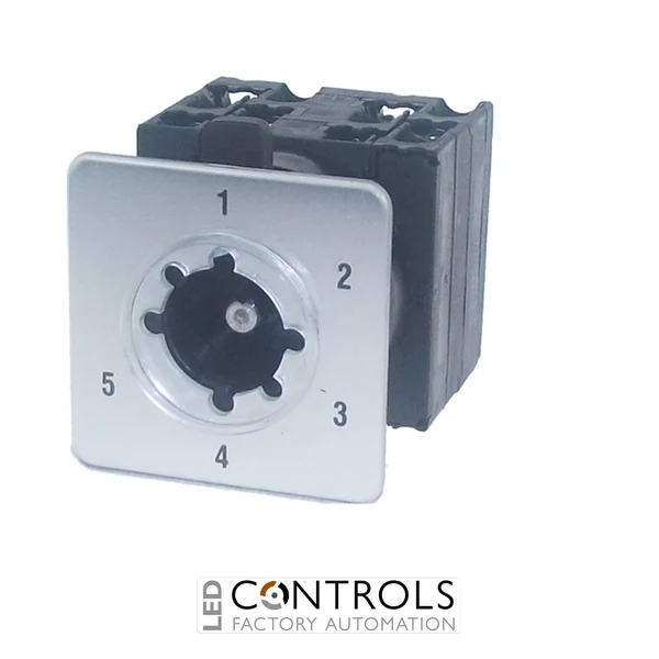 CS20A-ST51 IMO Cam Switch 1 Pole 5 Position 20Amp, Step, With Legend Plate