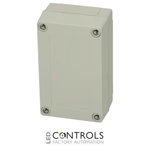6012302 Fibox PC 100/50 LG Enclosure, Polycarbonate Low base, grey cover