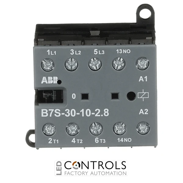 GJL1313001R7102 ABB B7S-30-10-2.8-72 B7S Mini Contactor 17-32 V DC, 2.8 W Coil 3NO + 1NO Aux Screw Terminals PLC Low Consumption