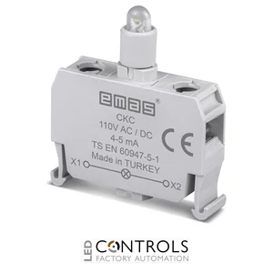 EMAS CKC EMAS C SIGNAL BL.WHITE LED 110 V DC FOR CNTRL BOXES