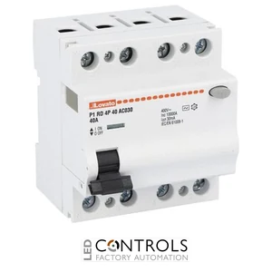P1RD4P40AC030 - RES.CURRENT DEV.4P 40A IDN 30MA TYPE AC