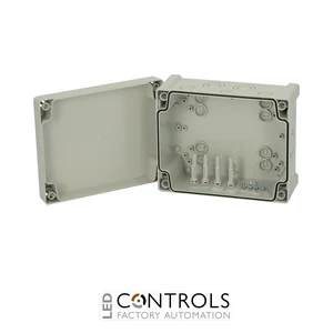 5814025 Fibox TAM201610 Enclosure, ABS, metric knock-outs Grey cover