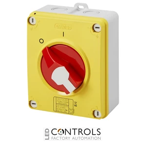 GW70488P Gewiss Enclosed Isolator 25A 4P R/Y IP66/67/69