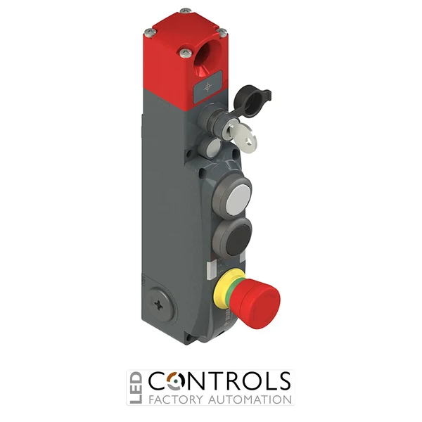 NG 2D5D411D Pizzato NG series safety switch with lock and integrated control devices