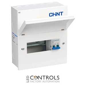 nx3-8ms chint 6 available ways with 100a main switch metal consumer unit