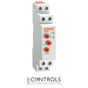 Lovato TMM1- Multifunction Timer 12...240VAC/DC SPDT 8 Amp 0.1-1s to 10 Days On Only/Off Only