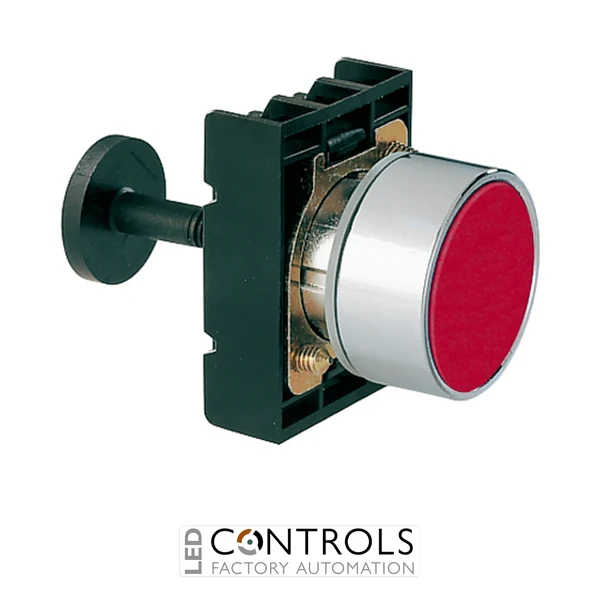 8LM2TR1004 - COMPLETE RED FLUSH RESET BUT- TON W/O WO