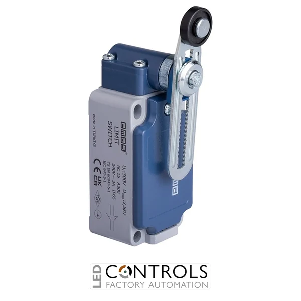 EMAS L52K13MEP122 EMAS L52 SERIES LIMIT SW. SNAP ACTION 1NC+1NO-PLASTIC ROLLER
