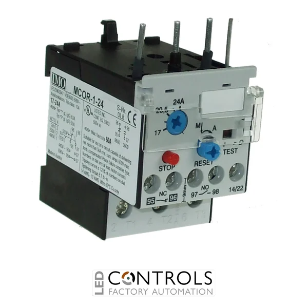 imo mcor-1-24 thermal overload relay for mc10-mc22 contactors 17-24 amps