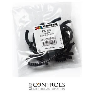 PA1-250CC Partex PA1 Slide-on, chevron cable marker, size C, 2.5–5.0mm cable, Colour coded, Handy pack, 10 × 25