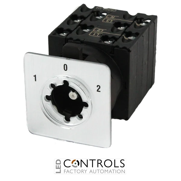 CS20A-U4 IMO Cam Switch 4 Pole 3 Position 20Amp, Changeover, With Legend
