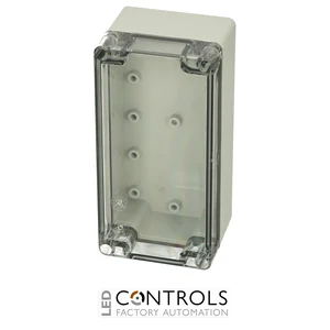 7022621 Fibox PCT 081607 Enclosure, Polycarbonate Clear transparent cover
