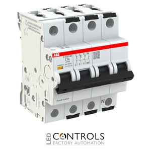 2CDS383103R0278 ABB S303P-Z2NA Miniature Circuit Breaker - 3+NP - Z - 2 A