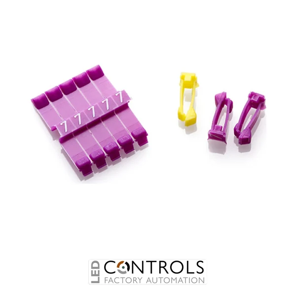 PCA1-CC Partex PCA1 Clip-around, interlocking cable marker, 2.2–3.6mm cable, Colour coded, 10 strips × 32