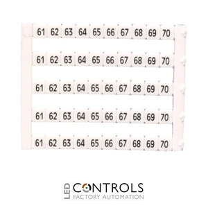 MT5-61-70 IMO Marker 5 x 5 mm White, Printed 61-70