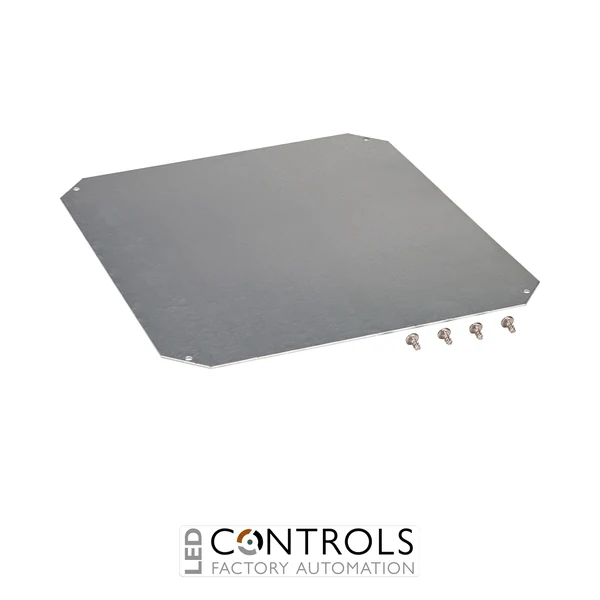 8120730 Fibox MPS ARCA 5050 Mounting plate (450x450x2 mm) Galvanized steel, for sizes 500x500x210