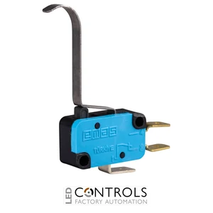 EMAS MK1KIM5 EMAS MICRO SWITCH - LONG CURLY HINGE LEVER 1CO