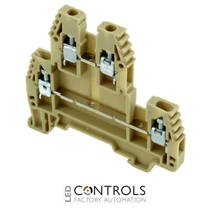 ERD2.5BEIGE IMO Screw Clamp Terminal 2.5mm, 300V, 20A, Double Deck