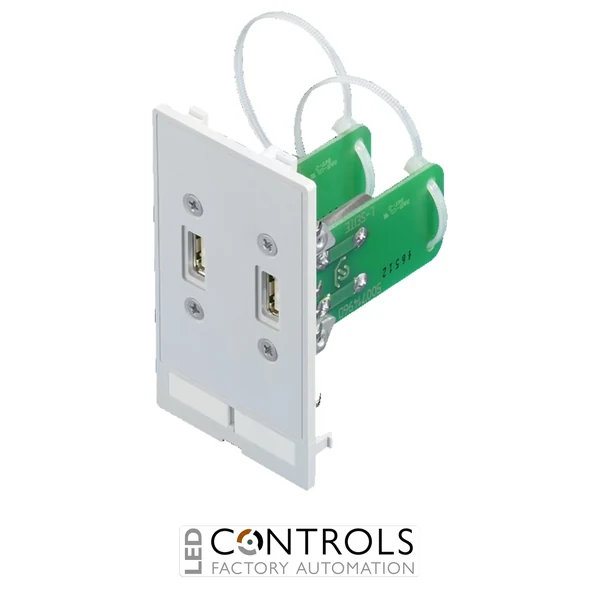 SZ2482.540 Rittal Interface flap modular interface inserts 2 x USB A jack/jack