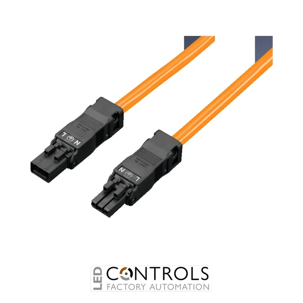 SZ2500.430 Rittal Connection cable for through-wiring, 3-pole, 100-240 V, length 100 mm, UL