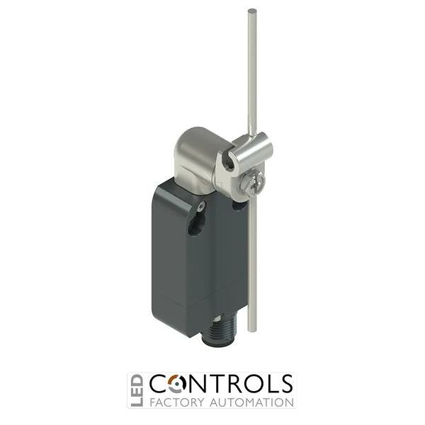 NA B112LE-SMK Pizzato Modular prewired switch with metal revolving lever with adjustable stainless steel rod  diam.3x125