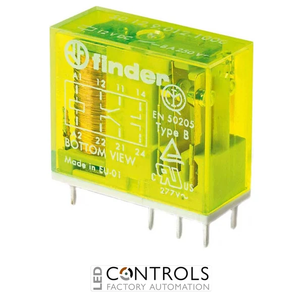 50.12.9.012.5000 Finder Safety relay 2pole 8A DC 12V