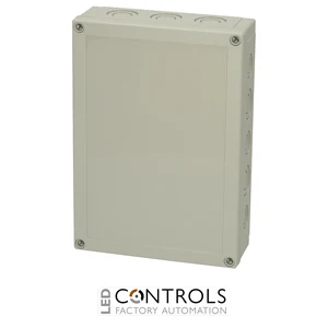 6016324 Fibox PCM 200/63 G Enclosure, Polycarbonate, metric knock-outs Grey cover