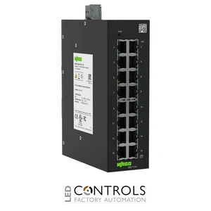 852-1116 Wago Industrial-ECO-Switch;16 Ports 1000Base-T;black