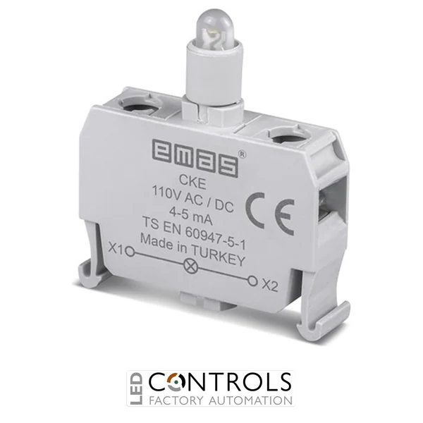 EMAS CKE EMAS C SIGNAL BL.BLUE LED 110 V DC FOR CNTRL BOXES