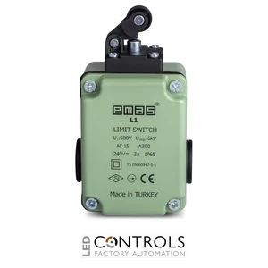 EMAS L1K13MIP311 EMAS L1 SERIES LIMIT SW. SNAP ACTION 1NC+1NO-PL. ROLLER - image 3