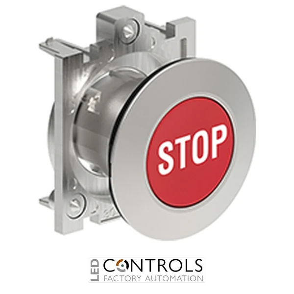 LOVATO LPFB1134 RED FLUSH MET.FLAT PUSH-BUTTON STOP