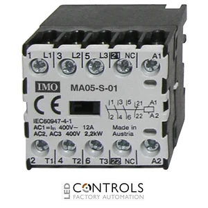 MA05-S-0142AC IMO Micro Contactor 3 pole Open 2.2kW 5A AC3, 12A AC1
