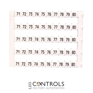 MT5-71-80 IMO Marker 5 x 5 mm White, Printed 71-80