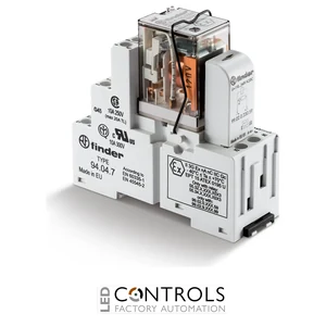 58.34.8.110.0048SMA Finder 4 CO Contacts 110V AC Modular Interface Relay with Green LED + varistor Indication