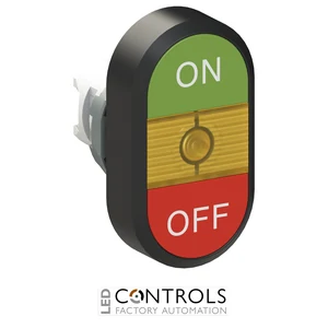 1SFA611132R1103 ABB MPD3-11Y Yellow Double Pushbutton Operator - image 3