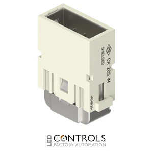 CX 20S IM ILME Male modular unit 20p 4 amp crimp shielded