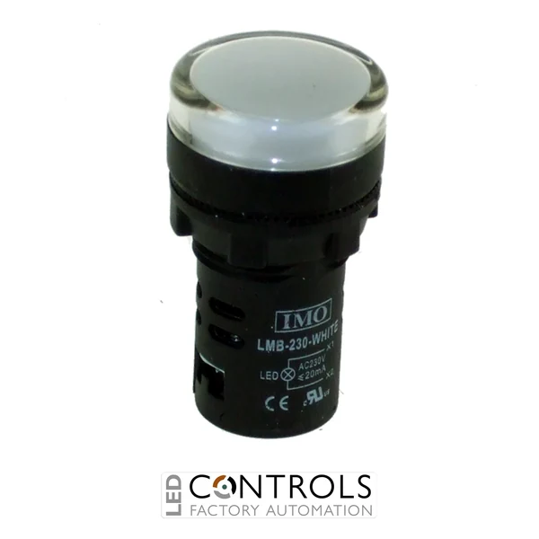 lmb-230-white imo led pilot light 230vac white ip65