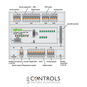 751-9401 Wago Compact 100 PLC with 2 Analogue/8 Digital Inputs 2 Analogue/4 Digital Outputs - image 6