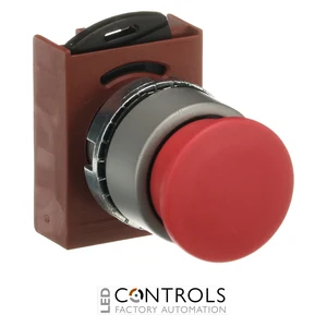 1SFA184031R9001 ABB P9MEM3RN P9M 28 mm Red Momentary Mushroom Pushbutton - image 3