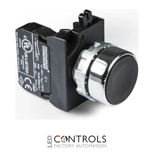 EMAS CM100DH EMAS CM FLUSH PUSH BUTTON 1NO BLACK WITH NUT