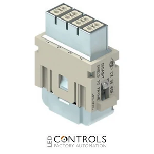 CX 08 I6GF ILME Female modular unit 8p 5 amp crimp gigabit shield bond