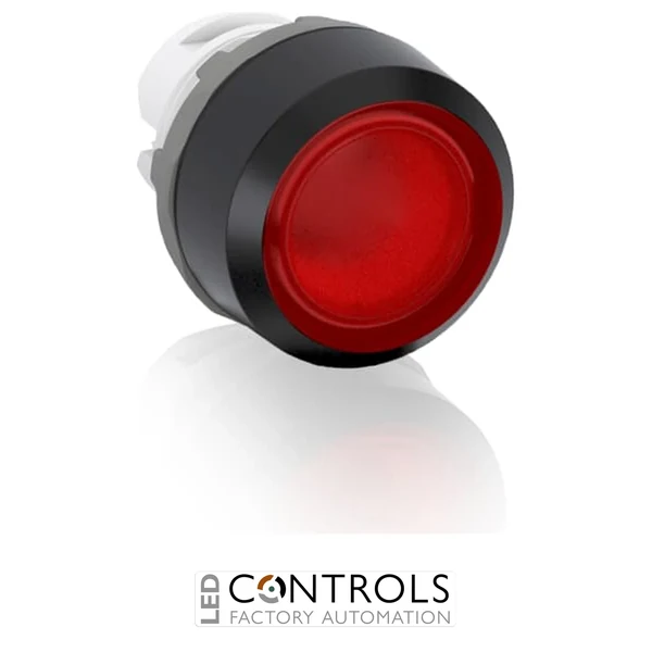 abb maintained red illuminated flush push button 22mm mp2-11r