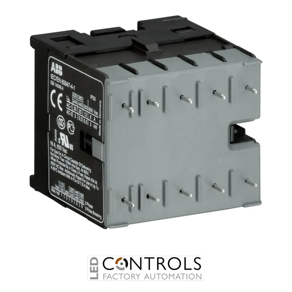 GJL1313209R5001 ABB BC7-40-00-P2.4-51 ABB BC7-40-00-P2.4-51 4 Pole Mini Contactor Relay 7A No Auxiliary Contacts 24-60V AC/DC Electronic Coil Integrated Suppression 2.4W Coil