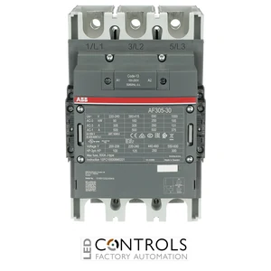 1SFL587002R1322 ABB AF305-30-22-13 305A 3 Pole 3NO Contactor, 2NO 2NC Auxiliary Contacts, 100-250V AC/DC Coil