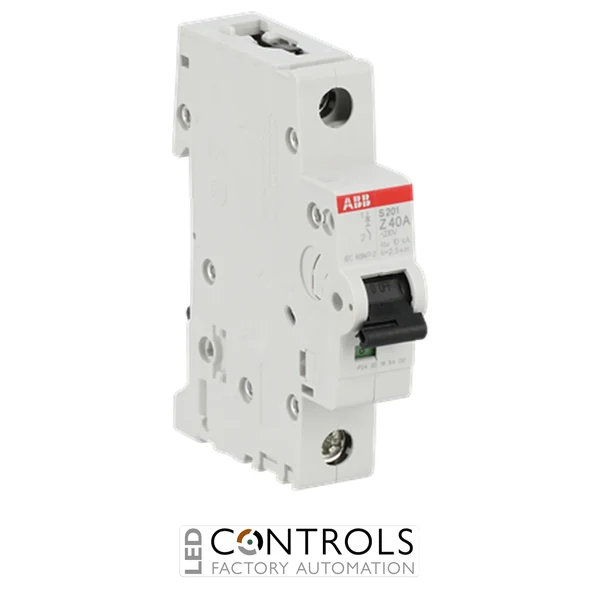 2CDS251001R0558 ABB S201-Z40 Miniature Circuit Breaker 1 Pole 40A Type Z 10kA
