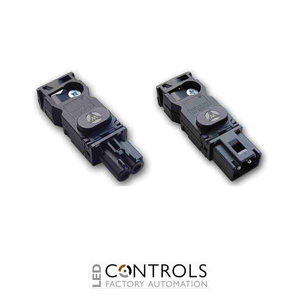 CELCN1 nVent Hoffman Compact LED Light Connector, CELCN, 53.2x17.7x13.8mm, Black, Plastic
