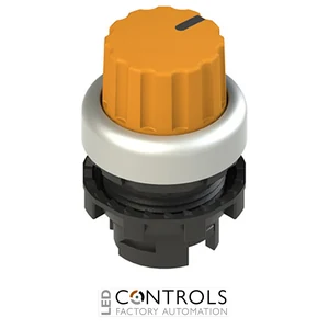 E2 1SE43ACE89AB Pizzato Knob selector, 3 positions orange with marking