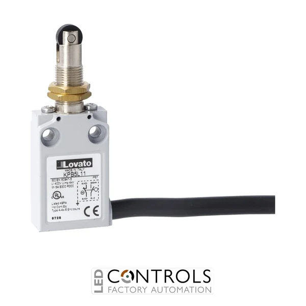 KPB5L11 - M12 HEAD PREWIRED METAL 1NO+1NC SLOW BR.