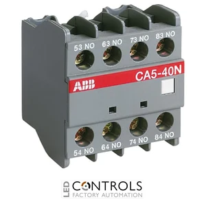 1SBN010040R1204 ABB CA5-04N Auxiliary Contact Block 4NC Front Mount