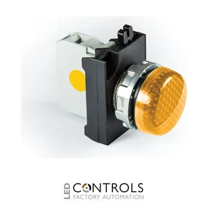 EMAS CM080XS EMAS C SIGNAL LAMPS WITH CONTACT BLOCK YELLOW LED 12 - 30 V AC/DC WITH NUT